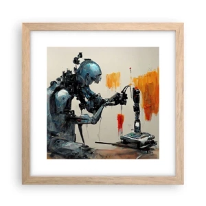 Póster en marco roble claro - Próximamente... - 30x30 cm