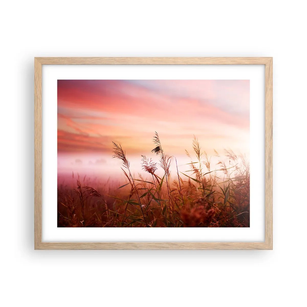 Póster en marco roble claro - El arte del viento - 50x40 cm