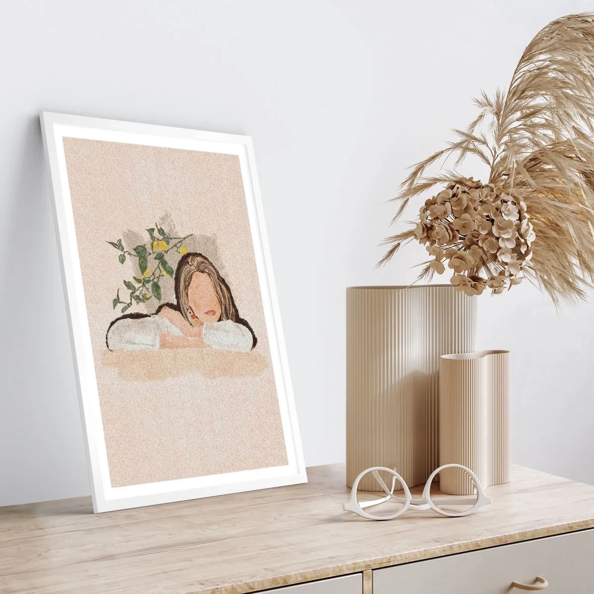 Póster en marco blanco - La belleza del sur - 50x70 cm