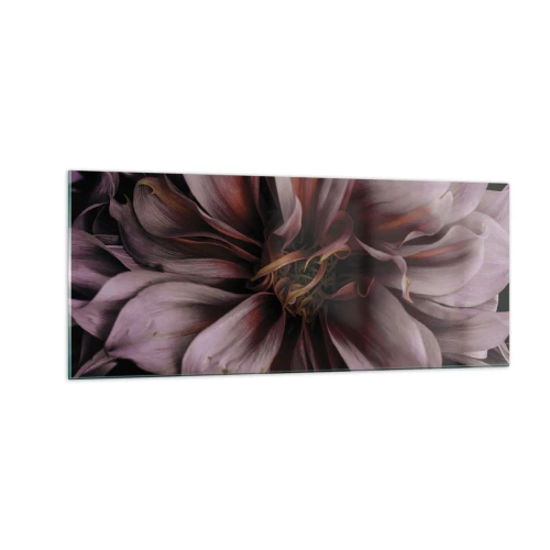 Cuadro sobre vidrio - Impresiones sobre Vidrio - Corazón floral - 100x40 cm