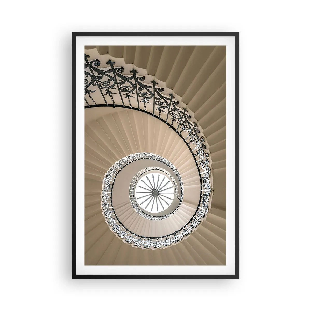 Póster en marco negro - En el interior de una concha - 61x91 cm