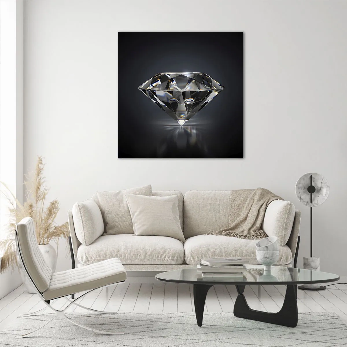 Cuadro sobre vidrio - Impresiones sobre Vidrio - Riqueza y belleza - 50x50 cm