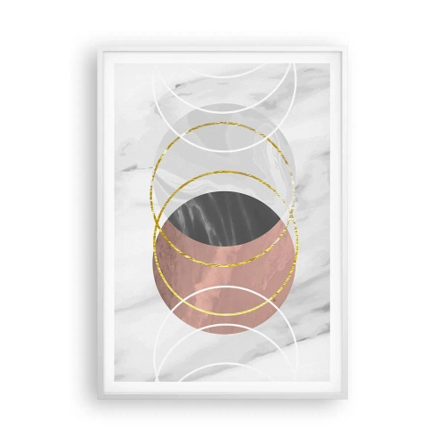 Póster en marco blanco - Música de las esferas - 70x100 cm