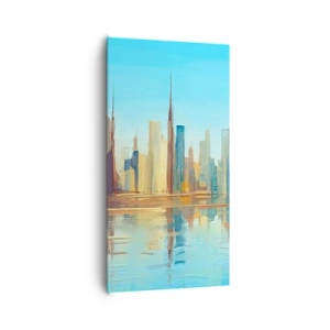 Cuadro sobre lienzo - Impresión de Imagen - Metrópolis soleada - 65x120 cm