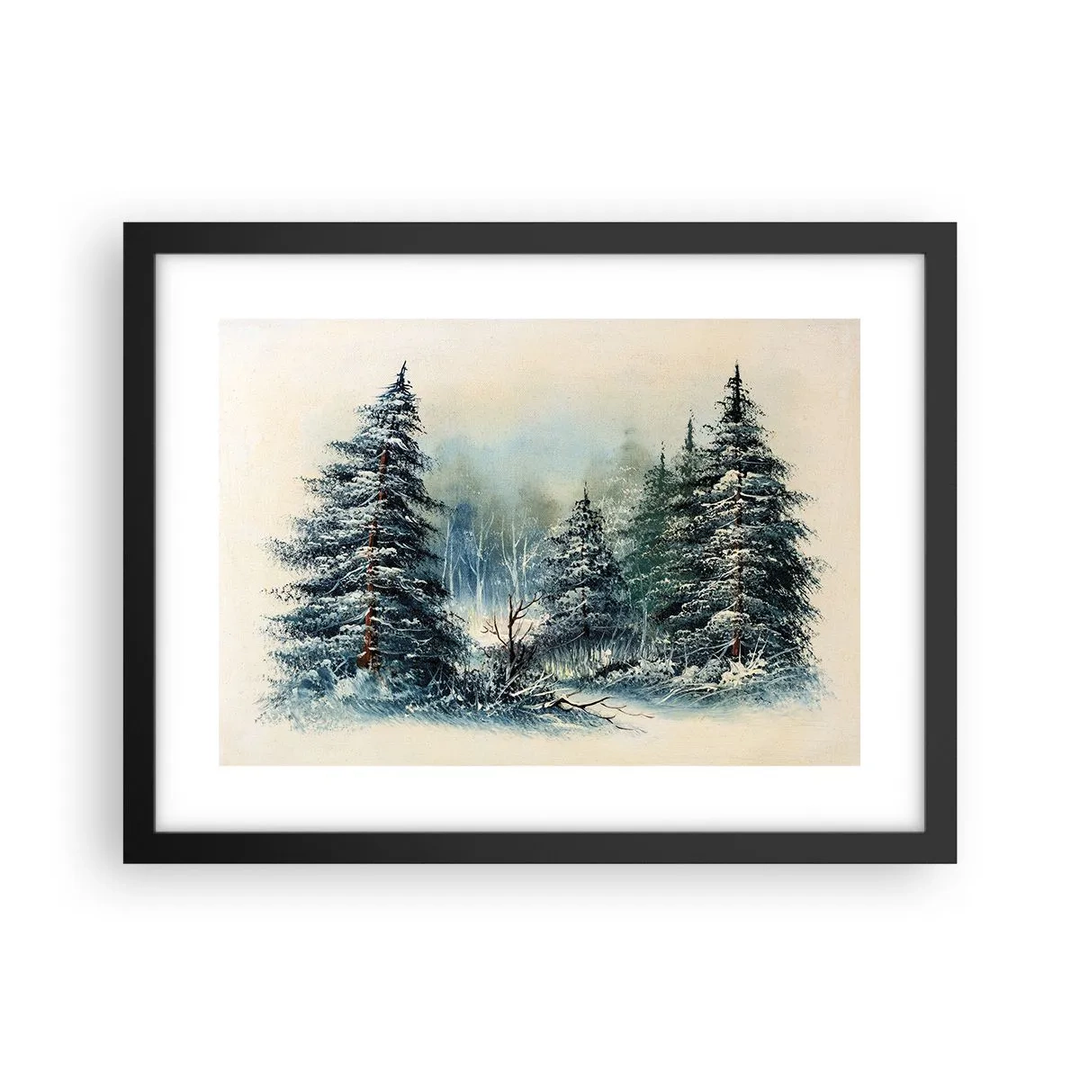 Póster en marco negro - Preparados para la Navidad - 40x30 cm