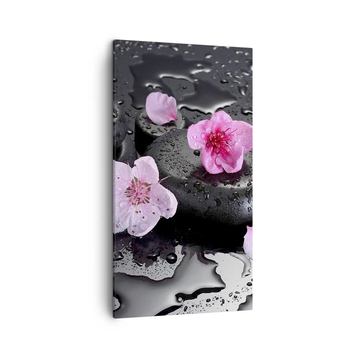 Cuadro sobre lienzo - Impresión de Imagen - Y una piedra cae del corazón - 45x80 cm