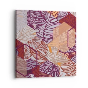 Cuadro sobre lienzo - Impresión de Imagen - La unión imposible de la geometría y la naturaleza - 30x30 cm