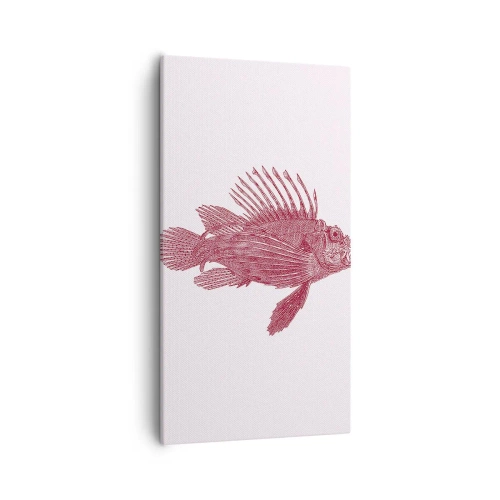 Cuadro sobre lienzo - Impresión de Imagen - Un habitante de aguas exóticas - 55x100 cm