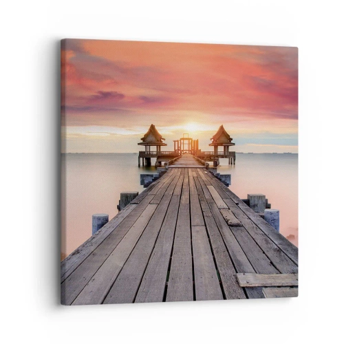 Cuadro sobre lienzo - Impresión de Imagen - De este a oeste - 30x30 cm