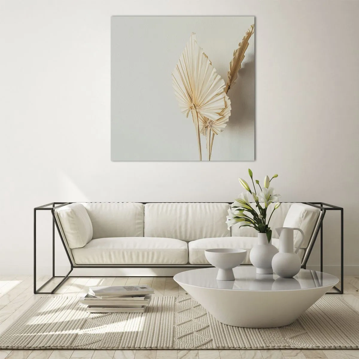 Cuadro sobre vidrio - Impresiones sobre Vidrio - Armonía y consuelo - 70x70 cm