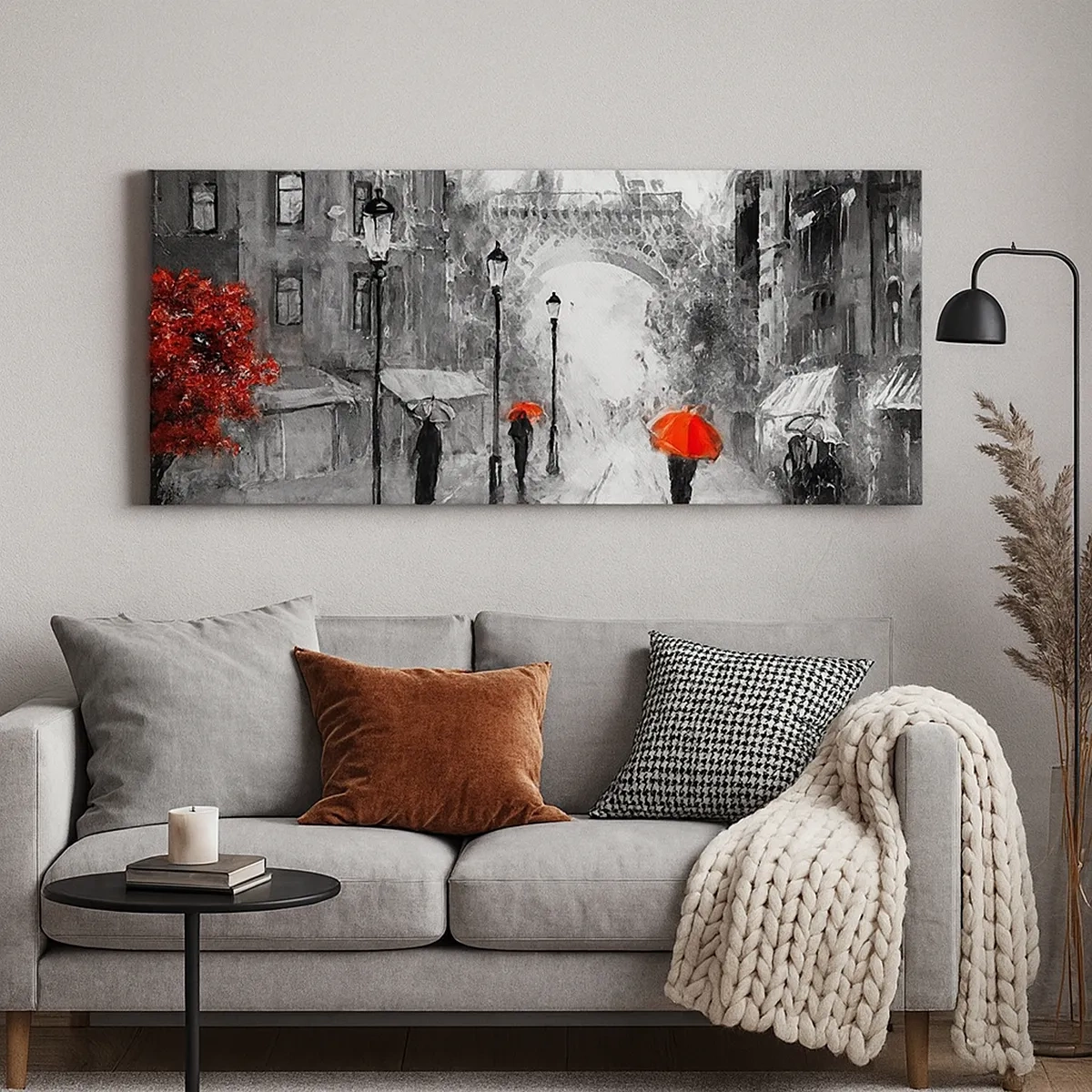 Cuadro sobre lienzo - Impresión de Imagen - Todos los caminos conducen a ella - 30x30 cm