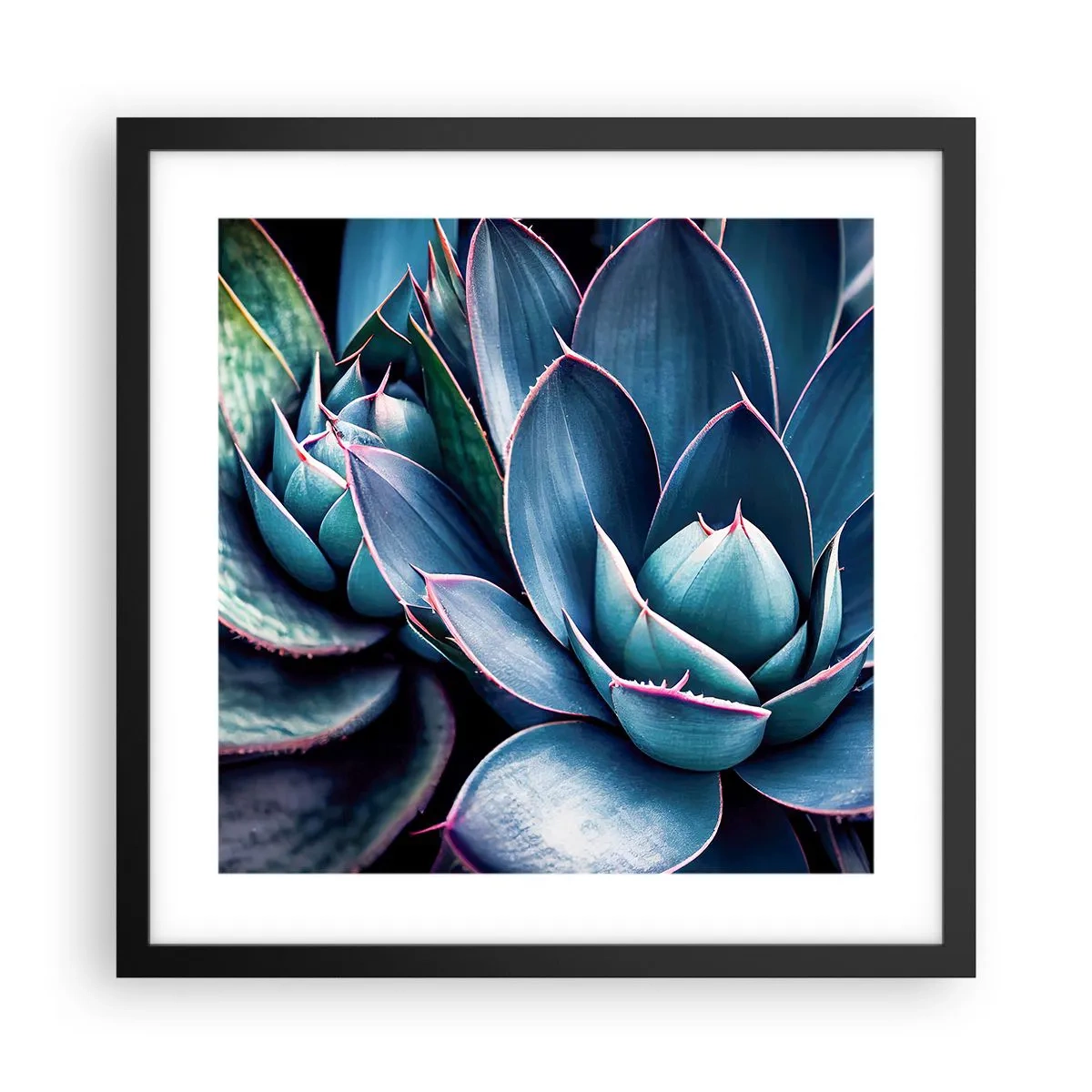 Póster en marco negro - Fuerza vital - 40x40 cm