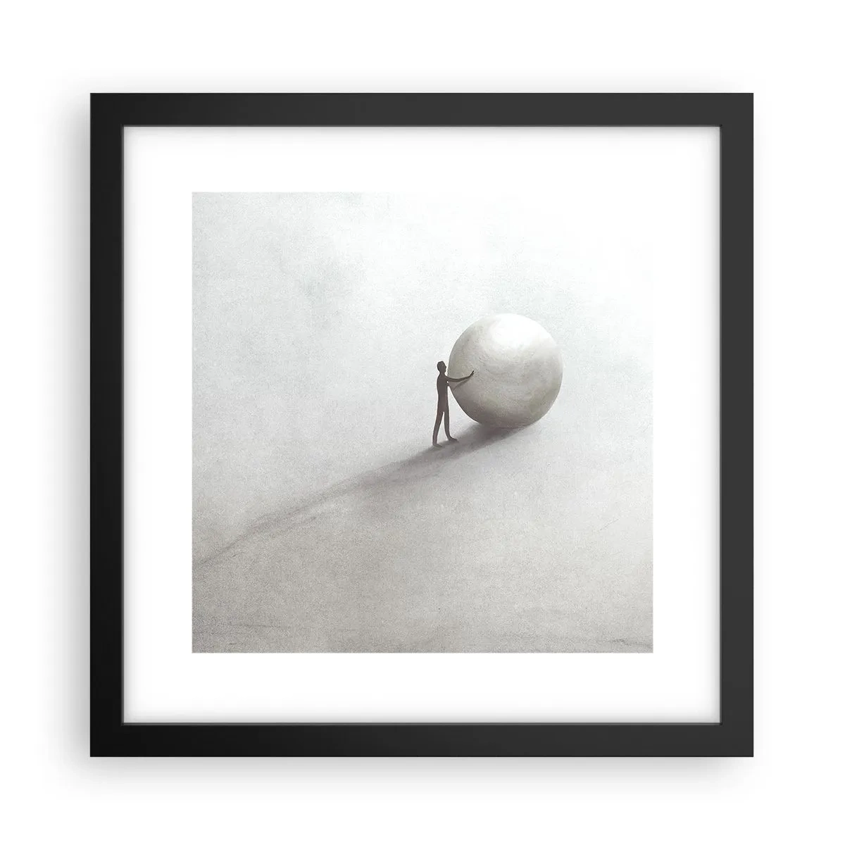 Póster en marco negro - El juego de la vida - 30x30 cm
