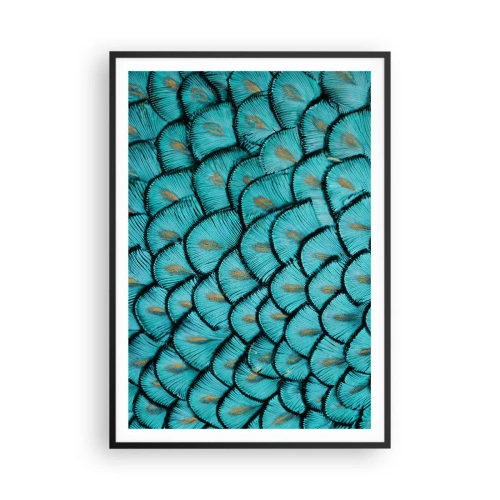 Póster en marco negro - La gran gala de las plumas - 70x100 cm