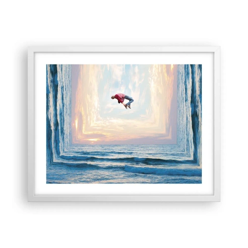 Póster en marco blanco - A otra dimensión - 50x40 cm