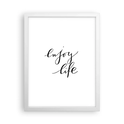 Póster en marco blanco - Nada que añadir... - 30x40 cm