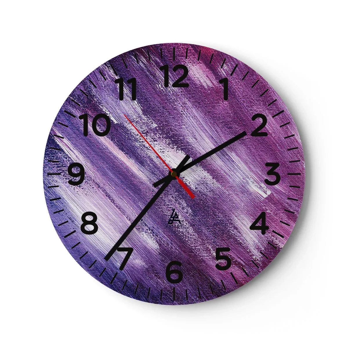 Reloj de pared - Reloj de vidrio - Cuando sopla el viento del sol - 30x30 cm