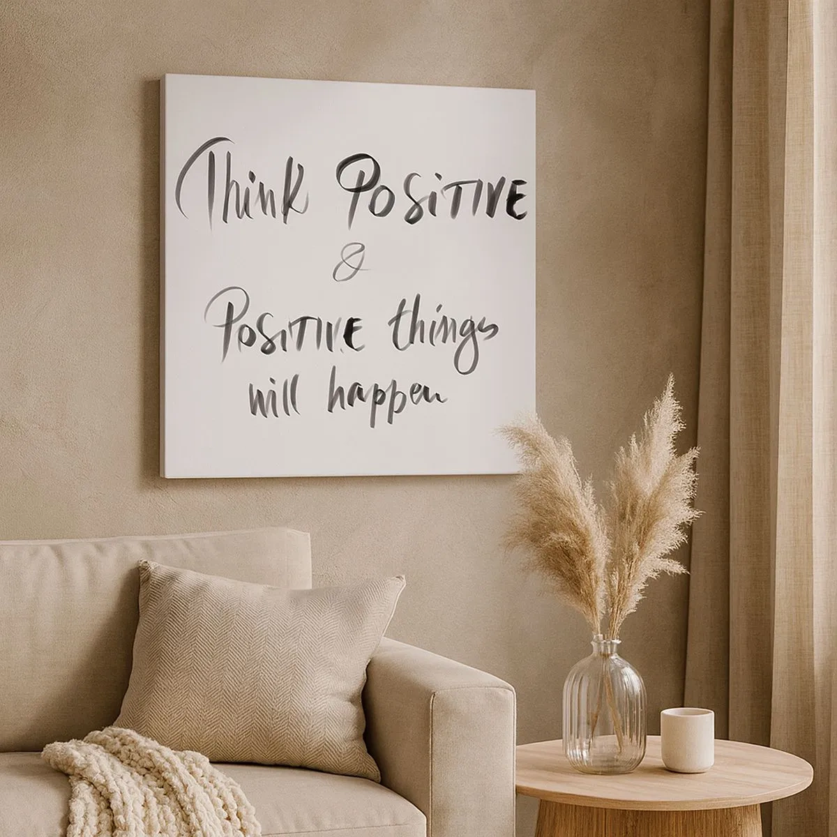 Cuadro sobre lienzo - Impresión de Imagen - ¿Cómo vivir? - 30x30 cm