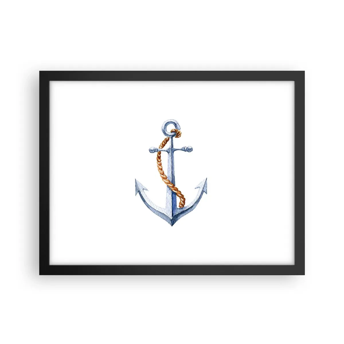 Póster en marco negro - ¡Ah, aventura! - 40x30 cm