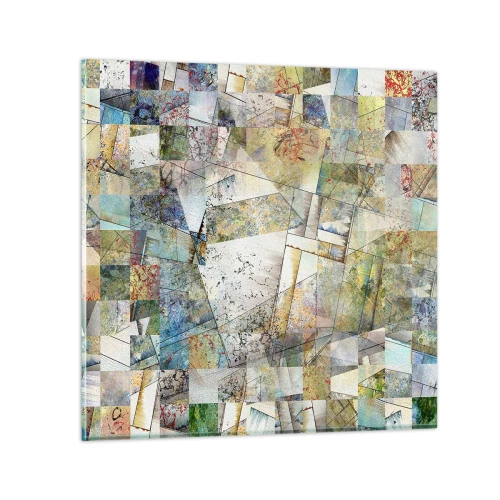 Cuadro sobre vidrio - Impresiones sobre Vidrio - Remodelación geométrica - 30x30 cm