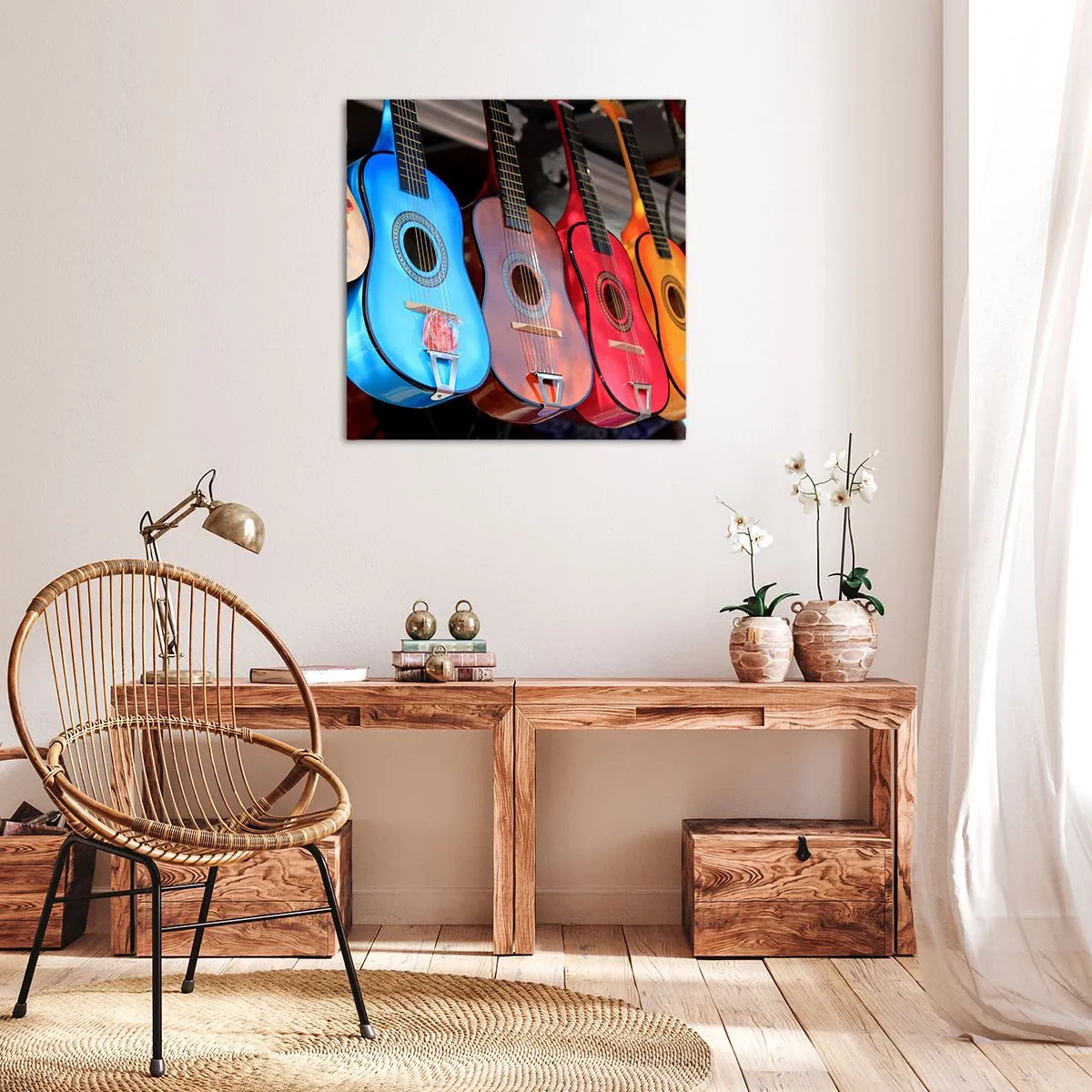 Cuadro sobre lienzo - Impresión de Imagen - Estilo latino - 50x50 cm