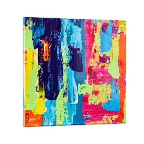 Cuadro sobre vidrio - Impresiones sobre Vidrio - ¡La vida es hermosa! - 70x70 cm