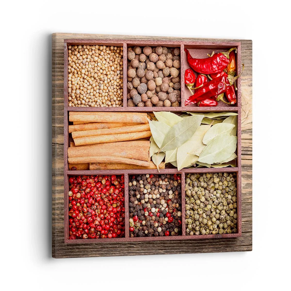 Cuadro sobre lienzo - Impresión de Imagen - Orden de formas, composición de aromas - 40x40 cm