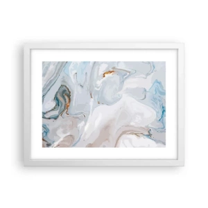 Póster en marco blanco - Blanco fusión - 40x30 cm