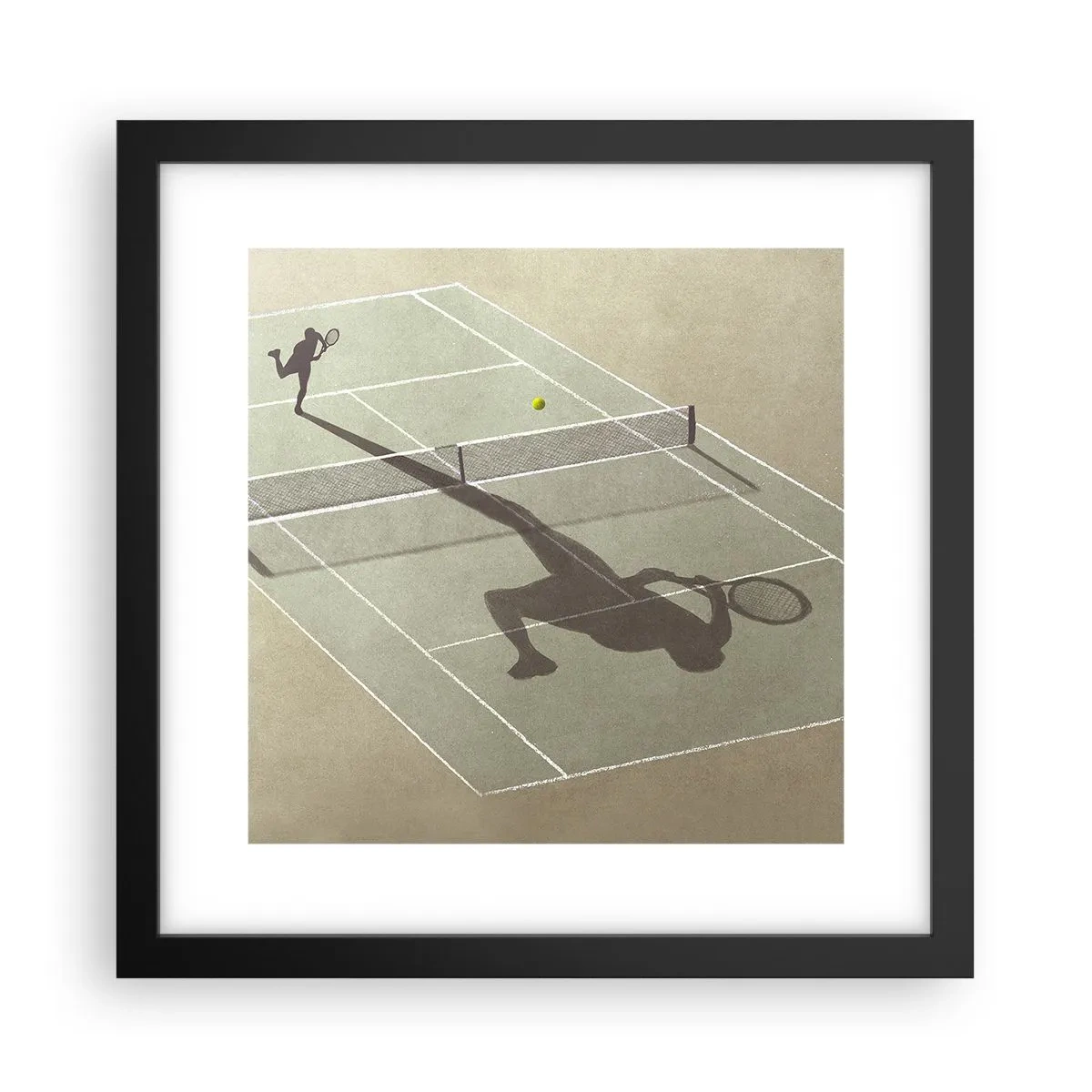 Póster en marco negro - Véncete a ti mismo - 30x30 cm