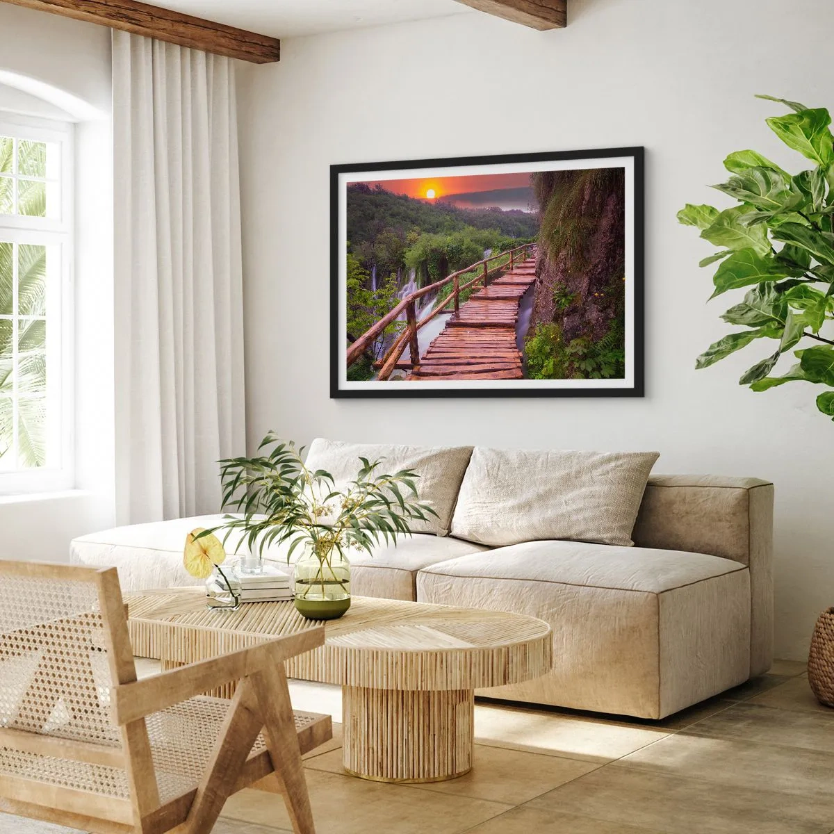 Póster en marco negro - Una belleza inimaginable - 91x61 cm