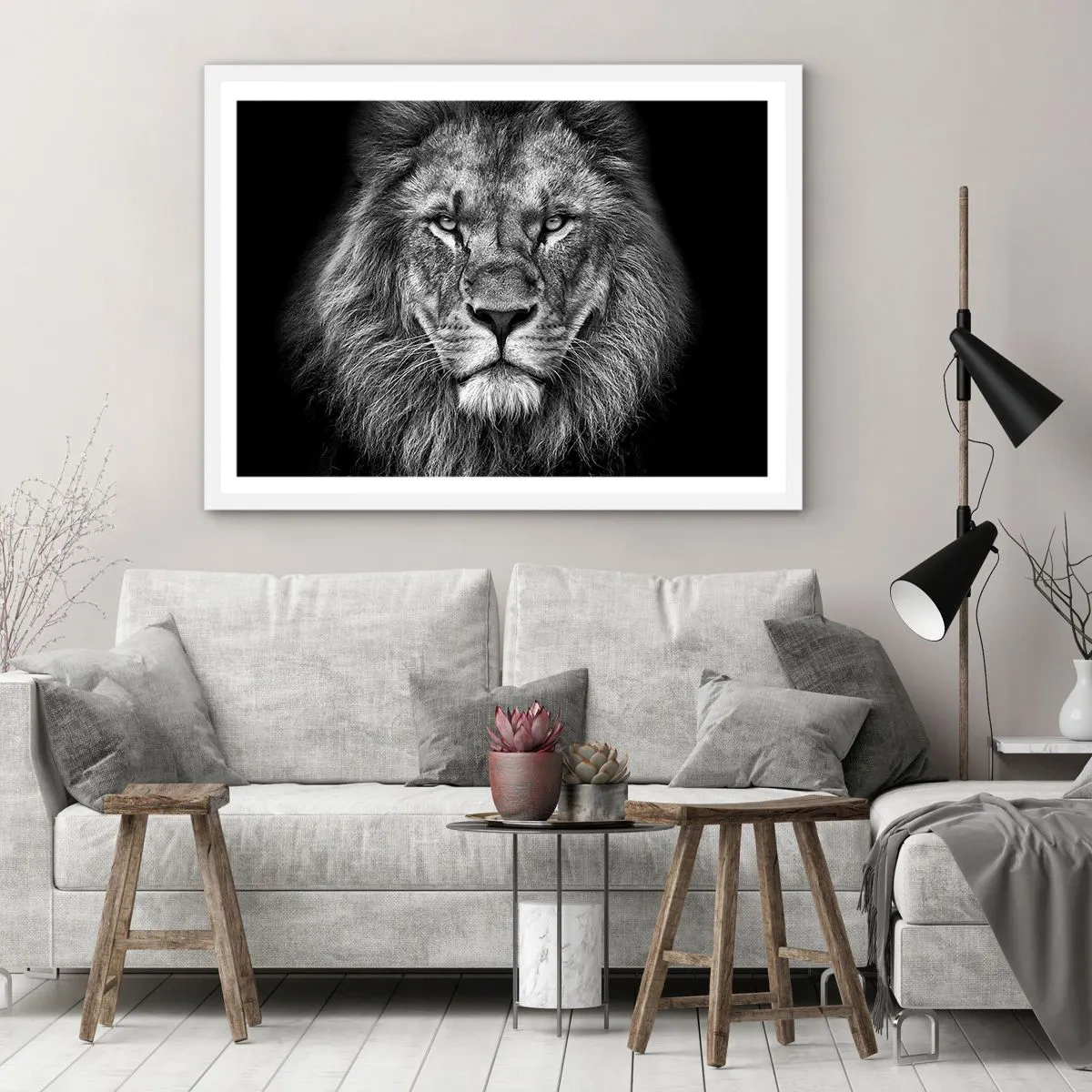 Póster en marco blanco - Con el atuendo de la coronación - 40x30 cm