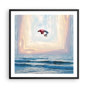 Póster en marco negro - A otra dimensión - 60x60 cm