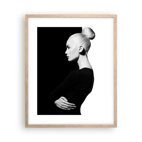 Póster en marco roble claro - Simplemente femenina - 40x50 cm