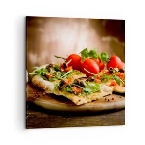 Cuadro sobre lienzo - Impresión de Imagen - Directamente del horno y del jardín - 50x50 cm