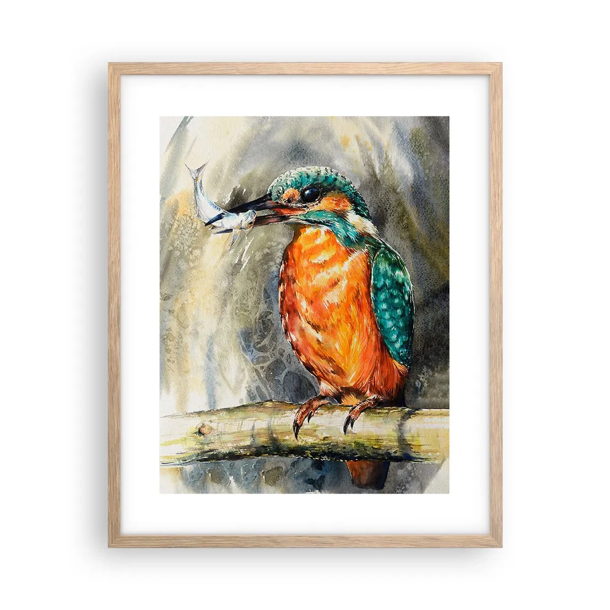 Póster en marco roble claro - La ley de la naturaleza - 40x50 cm