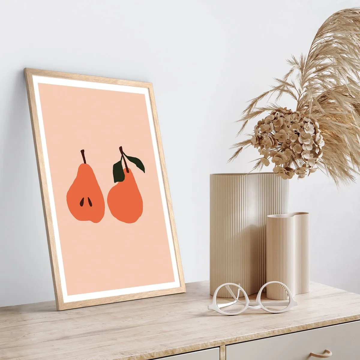 Póster en marco roble claro - La dulzura misma - 50x70 cm