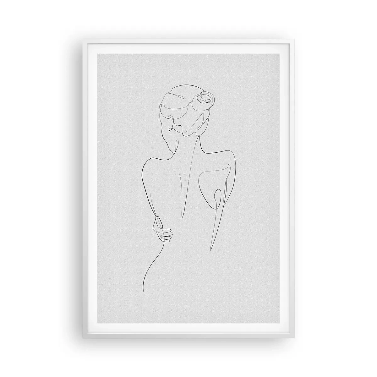 Póster en marco blanco - Música del cuerpo - 70x100 cm