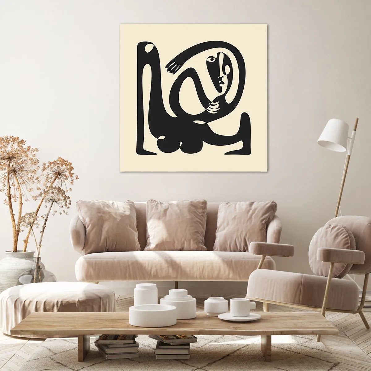 Cuadro sobre lienzo - Impresión de Imagen - Casi Picasso - 70x70 cm