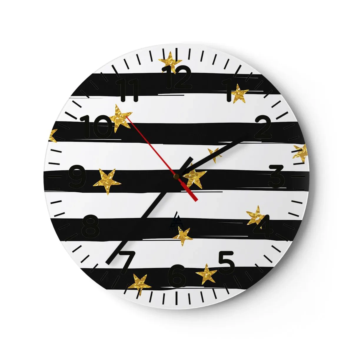 Reloj de pared - Reloj de vidrio - Todos hemos nacido bajo una estrella de la suerte - 40x40 cm