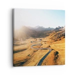 Cuadro sobre lienzo - Impresión de Imagen - En un valle dorado - 30x30 cm