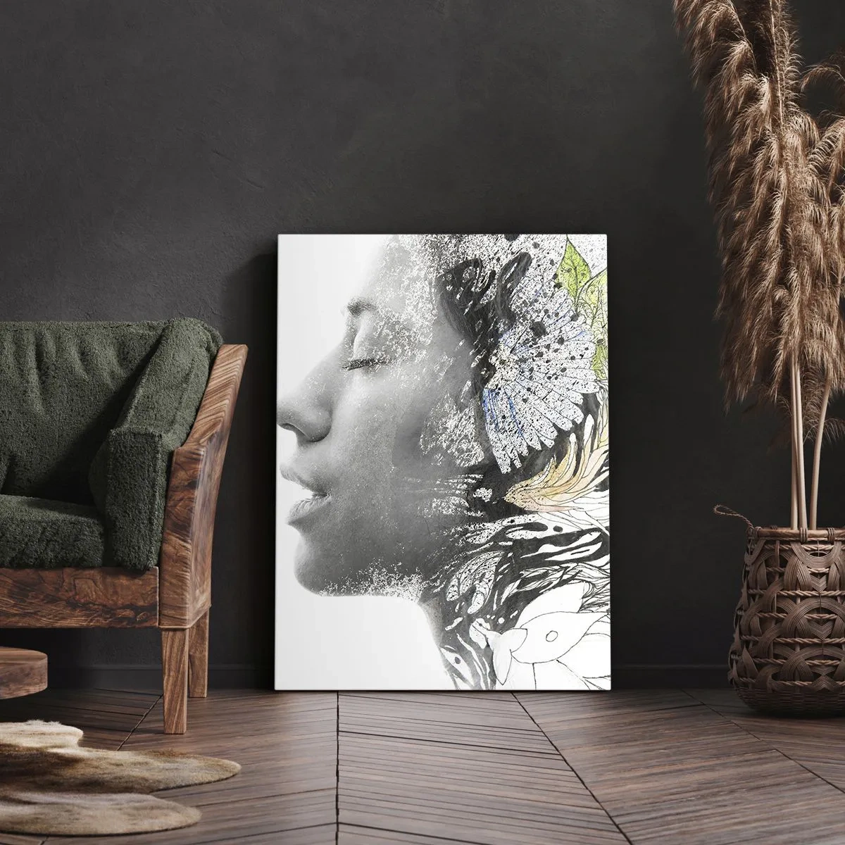 Cuadro sobre lienzo - Impresión de Imagen - Inmersión en la naturaleza - 45x80 cm