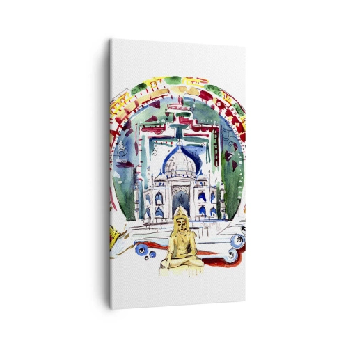 Cuadro sobre lienzo - Impresión de Imagen - Hindú - 45x80 cm