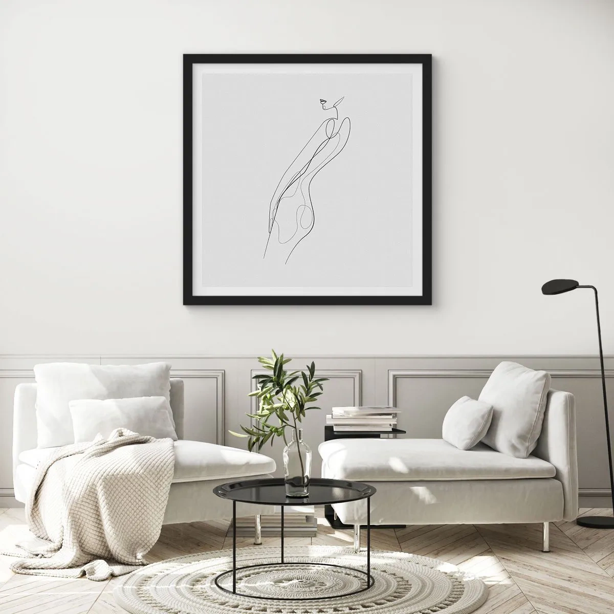 Póster en marco negro - Apenas una promesa - 50x50 cm