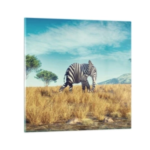 Cuadro sobre vidrio - Impresiones sobre Vidrio - El gris ya no está de moda - 30x30 cm