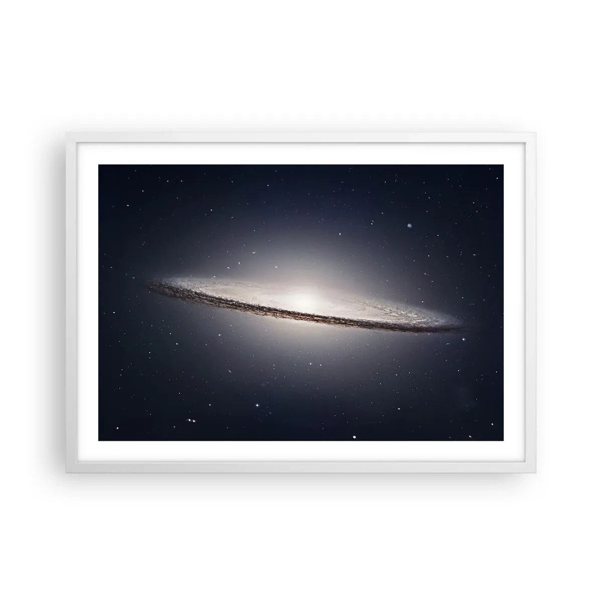 Póster en marco blanco - Érase una vez en una galaxia muy, muy lejana.... - 70x50 cm