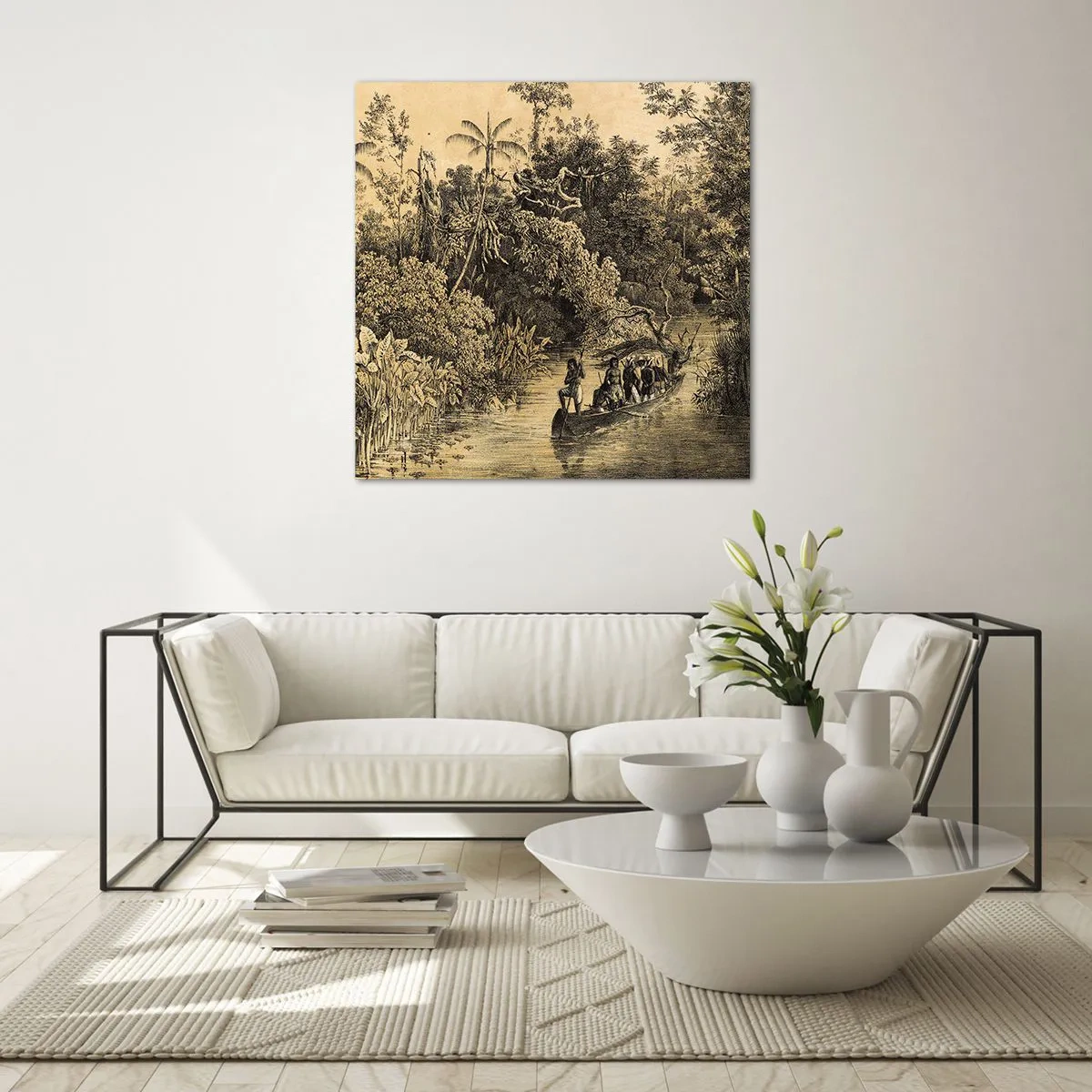 Cuadro sobre vidrio - Impresiones sobre Vidrio - Expedición a la fuente - 50x50 cm