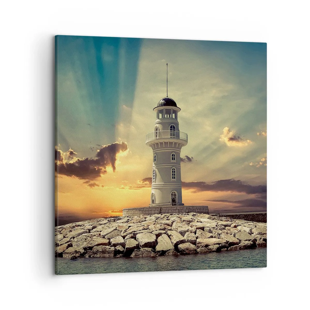 Cuadro sobre lienzo - Impresión de Imagen - Luz - Bondad - Belleza - 50x50 cm