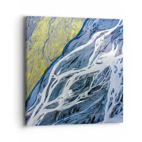 Cuadro sobre lienzo - Impresión de Imagen - Las pinturas rupestres de la naturaleza - 40x40 cm