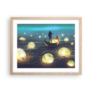 Póster en marco roble claro - Cosas que los filósofos nunca soñaron - 50x40 cm