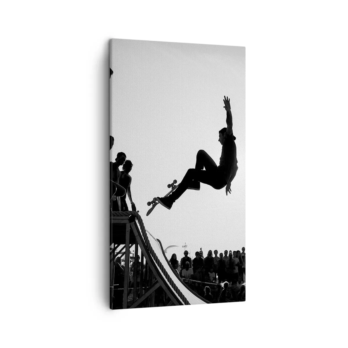 Cuadro sobre lienzo - Impresión de Imagen - Héroes y espectadores - 45x80 cm